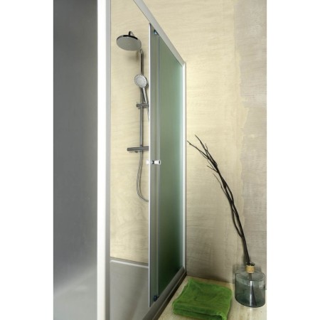 Aqualine AMADEO drzwi prysznicowe przesuwne 1100mm szkło Brick BTS110