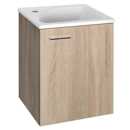 Aqualine ZOJA/KERAMIA FRESH szafka umywalkowa 40x50x32cm dąb platin 51048DP