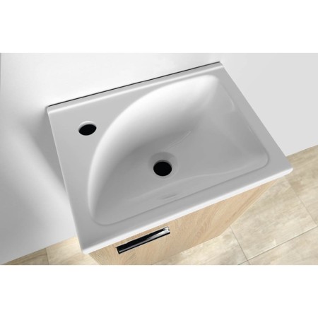 Aqualine ZOJA/KERAMIA FRESH szafka umywalkowa 40x50x32cm dąb platin 51048DP