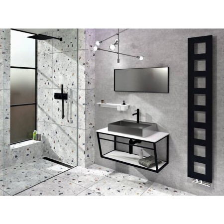 Sapho SKA konsola pod umywalkę z półką 750x400x460mm czarny mat SKA102