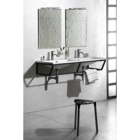 Sapho SKA konsola pod umywalkę 1200x200x460mm czarny mat SKA204
