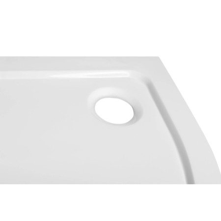 Aqualine TECMI brodzik prysznicowy kompozytowy półokrągły 90x90x3cm R55 PQ559