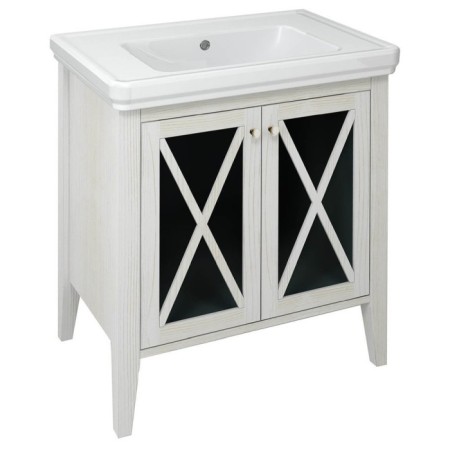 Sapho CROSS szafka umywalkowa 70x81x47cm starobiała CR275