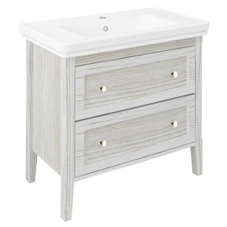 Sapho CROSS szafka umywalkowa 85x81x47cm 2 szuflady starobiała CR291