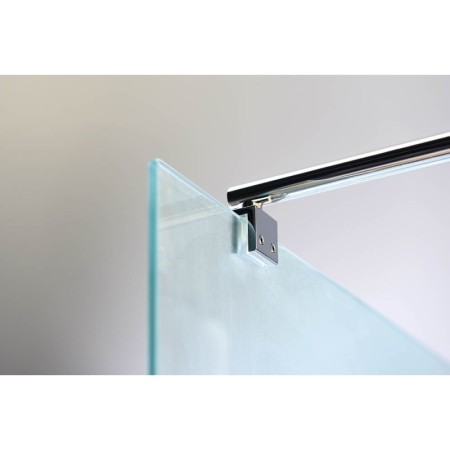Aqualine WALK-IN ścianka prysznicowa do montażu do ściany ze wspornikem 1100 mm szkło matowe Brick WI110