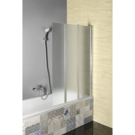 Aqualine VANDA parawan wannowy składany 1000x1400 mm chrom szkło matowe AQ1140