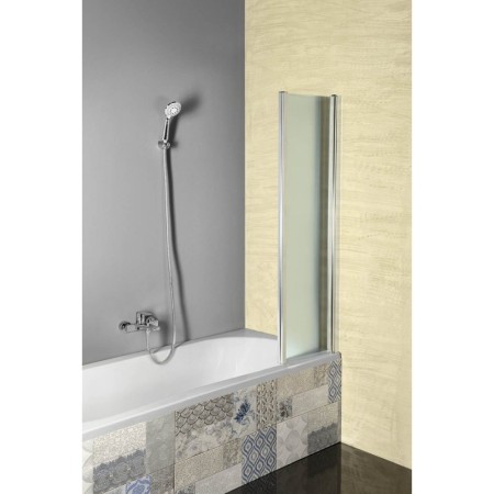 Aqualine VANDA parawan wannowy składany 1000x1400 mm chrom szkło matowe AQ1140