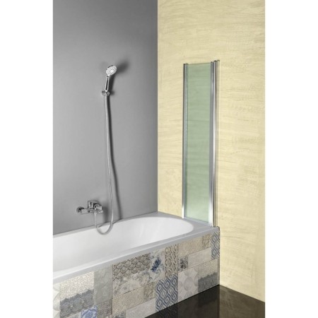 Aqualine VANDA parawan wannowy składany 1000x1400 mm chrom szkło matowe AQ1140