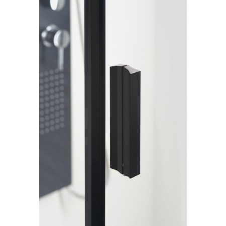 Polysan ZOOM LINE BLACK kabina prysznicowa półokrągła 900x900mm szkło czyste lewa ZL2615BL
