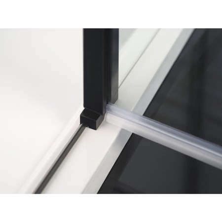 Polysan ZOOM LINE BLACK drzwi prysznicowe 800mm szkło czyste ZL1280B