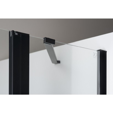 Polysan ZOOM LINE BLACK drzwi prysznicowe 1200mm szkło czyste ZL1312B