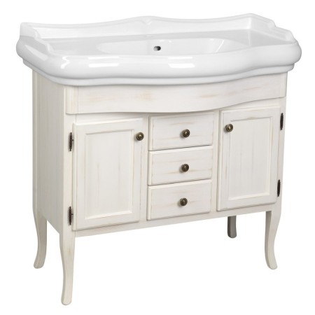 Sapho RETRO szafka umywalkowa 89x80x48cm starobiała 1621