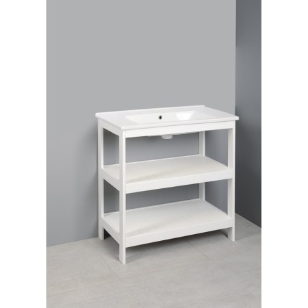 Aqualine ETIDE szafka umywalkowa 81.5x86x44 cm biały mat ET830