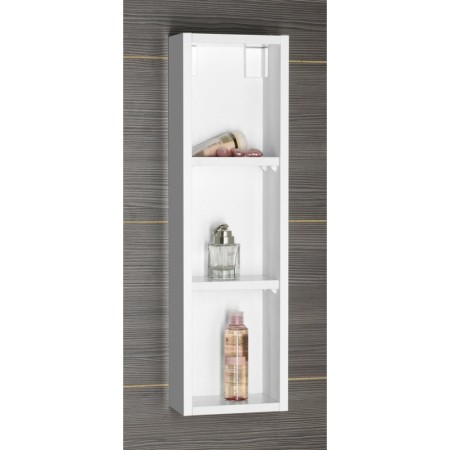 Aqualine ZOJA szafka wisząca do lustra 20x70x12cm biała 45463