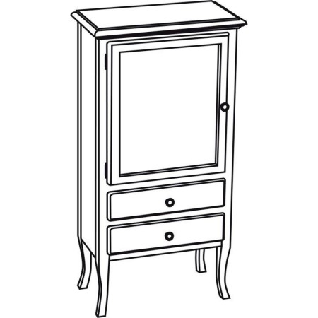Sapho RETRO szafka 60x120x38cm starobiała lewa 1712