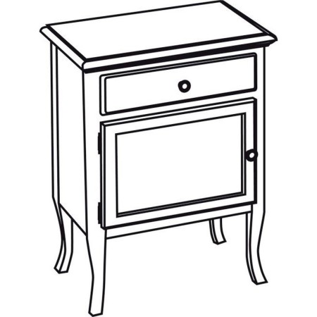 Sapho RETRO szafka 60x80x38 cm starobiała lewa 1714