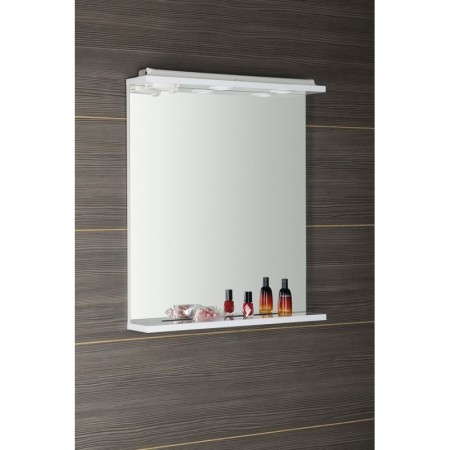 Aqualine KORIN lustro z oświetleniem LED i gniazdkiem 60x70x12cm KO397
