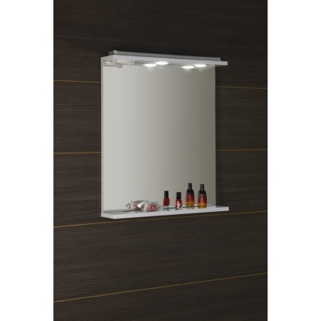 Aqualine KORIN lustro z oświetleniem LED i gniazdkiem 60x70x12cm KO397