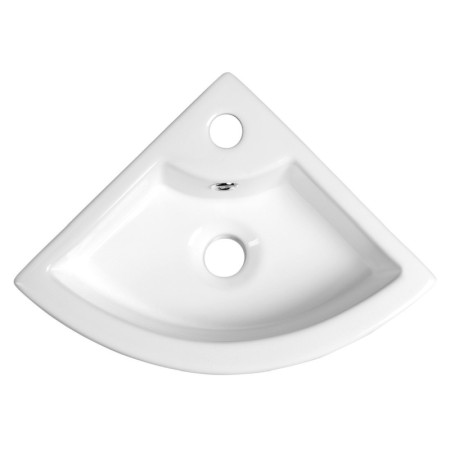 Sapho GYNT umywalka ceramiczna narożna 33x33 cm biała AR154