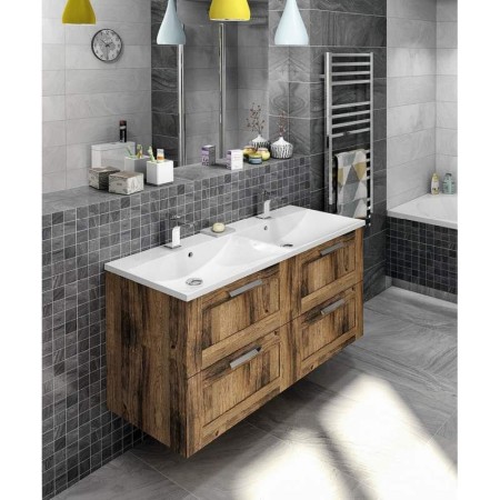 Sapho AMIA Szafka umywalkowa 119x60x45cm dąb Collingwood AM120-1919