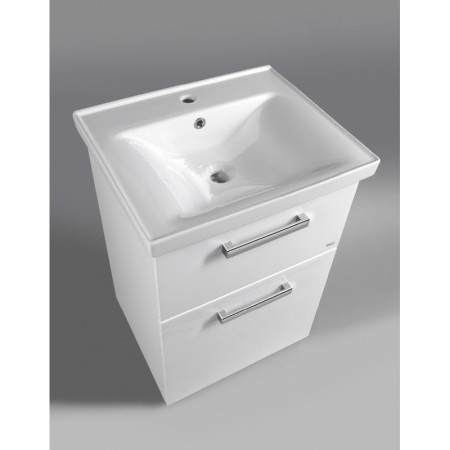 Aqualine VEGA szafka umywalkowa 51.5x72.6x43.6cm 2 szuflady biała VG053