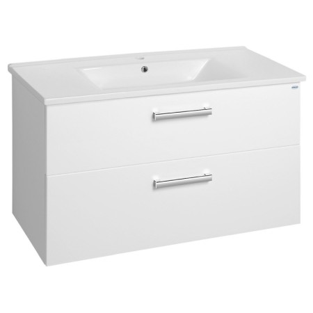 Aqualine VEGA szafka umywalkowa 97x60x43.6cm 2 szuflady biała VG103