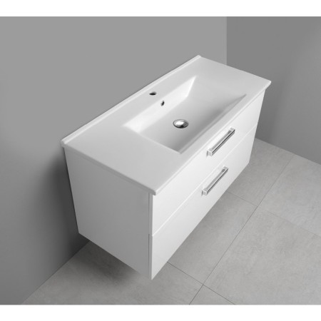 Aqualine VEGA szafka umywalkowa 97x60x43.6cm 2 szuflady biała VG103