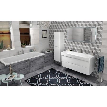 Sapho MEDIENA szafka umywalkowa 117x50.5x48.5cm biały mat/biały mat MD120