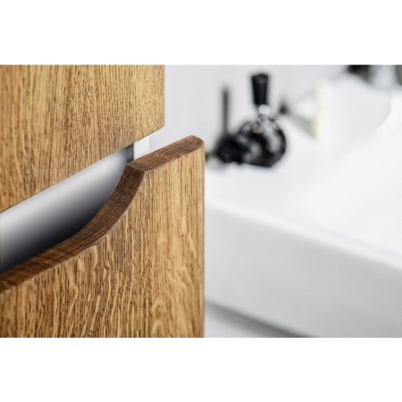 Sapho MEDIENA szafka wysoka 40x140x20cm 2 drzwiczki lewa/prawa biały mat/dąb natural MD452
