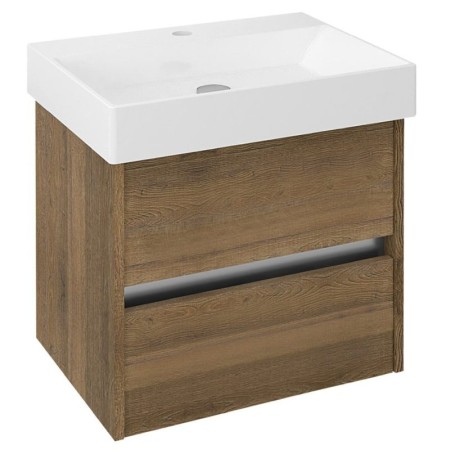 Sapho NIRONA szafka umywalkowa 57x51.5x43cm dąb Sherwood NR060-1515