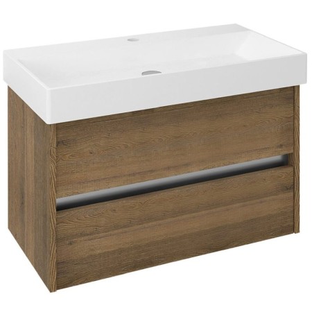 Sapho NIRONA szafka umywalkowa 82x51.5x43cm dąb Sherwood NR085-1515