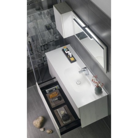Sapho TREOS szafka umywalkowa 110x53x50.5cm dąb Polar TS110-1010