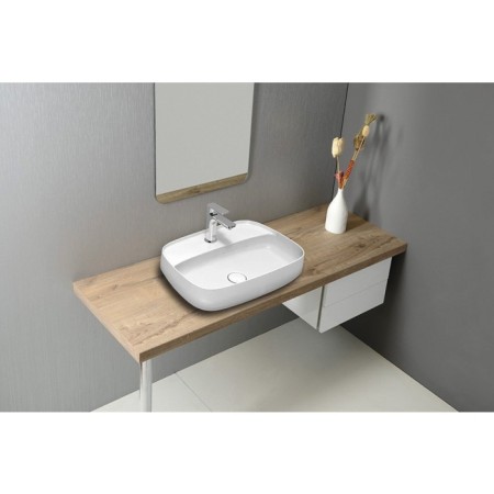 Sapho AVENTIN umywalka ceramiczna 60x45 cm z korkiem ceramicznym VN061