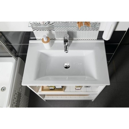 Aqualine ZUNO 75 umywalka meblowa 75x45cm biała 9075