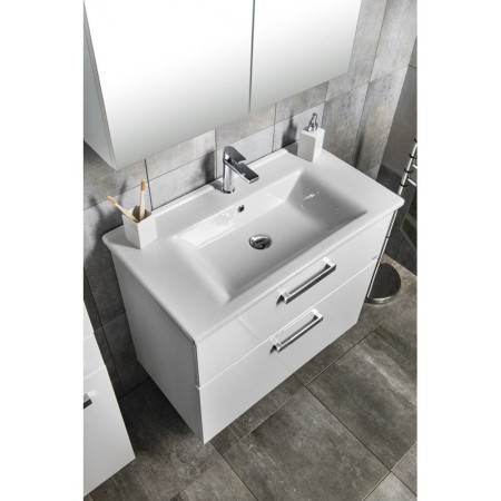 Aqualine ZUNO 85 umywalka meblowa 85x45cm biała 9085