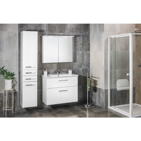 Aqualine ZUNO 85 umywalka meblowa 85x45cm biała 9085
