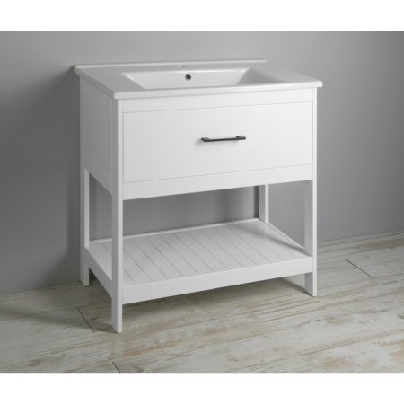 Aqualine ZUNO 85 umywalka meblowa 85x45cm biała 9085