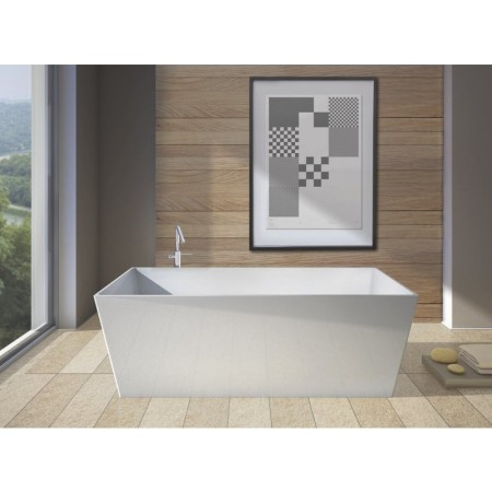 Gelco KVADRIE wanna kompozytowa 1590x650x550mm objętość 360l biały połysk GVKV1590