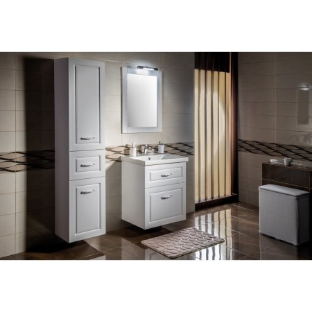 Aqualine FAVOLO szafka umywalkowa 61.5x72.5x44cm biały mat FV265