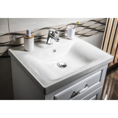 Aqualine FAVOLO szafka umywalkowa 61.5x72.5x44cm biały mat FV265