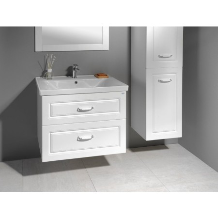 Aqualine FAVOLO szafka umywalkowa 76.5x60x44.6cm biały mat FV280
