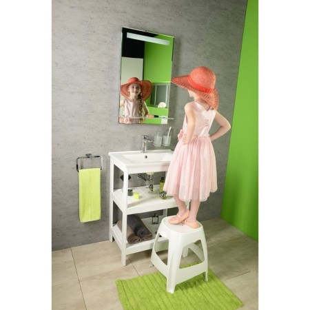 Aqualine ETIDE szafka umywalkowa 51.5x85x44 cm regał biały mat ET505