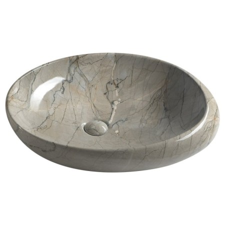 Sapho DALMA umywalka ceramiczna 68x165x44 cm grigio MM313