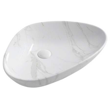 Sapho DALMA umywalka ceramiczna 585x14x39 cm carrara MM217