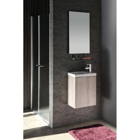Sapho LATUS X szafka umywalkowa 394x50x22cm dąb Mocca LT110-1212