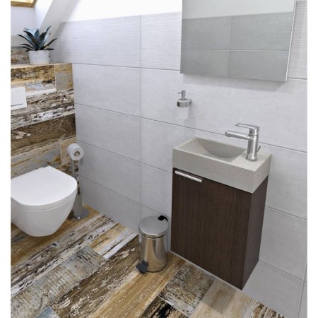 Sapho LATUS X szafka umywalkowa 394x50x22cm sosna rustykalna LT110-1616