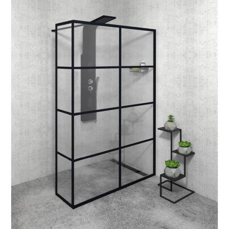 Gelco CURE BLACK walk-in 1200 mm szkło czyste CB120