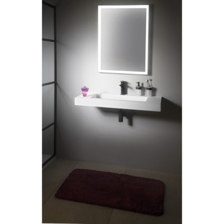 Sapho SORT lustro z oświetleniem LED 47x70cm czarny mat ST047