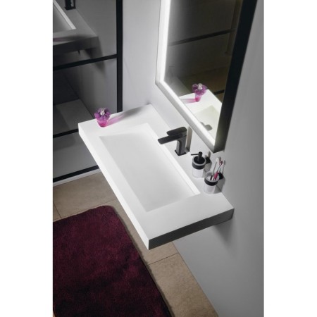 Sapho SORT lustro z oświetleniem LED 47x70cm czarny mat ST047