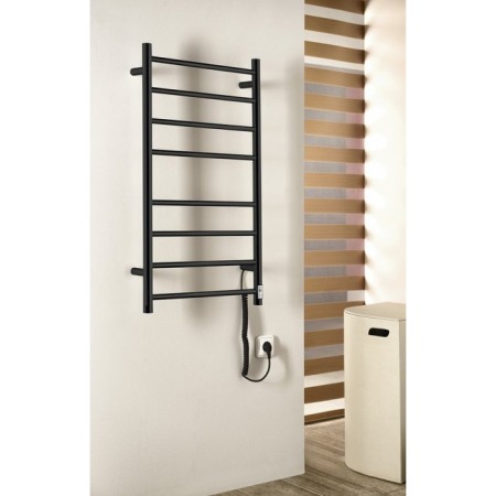 Sapho REDONDO elektryczna suszarka na ręczniki z wył. czasowym 500x900mm czarny mat ER220BT